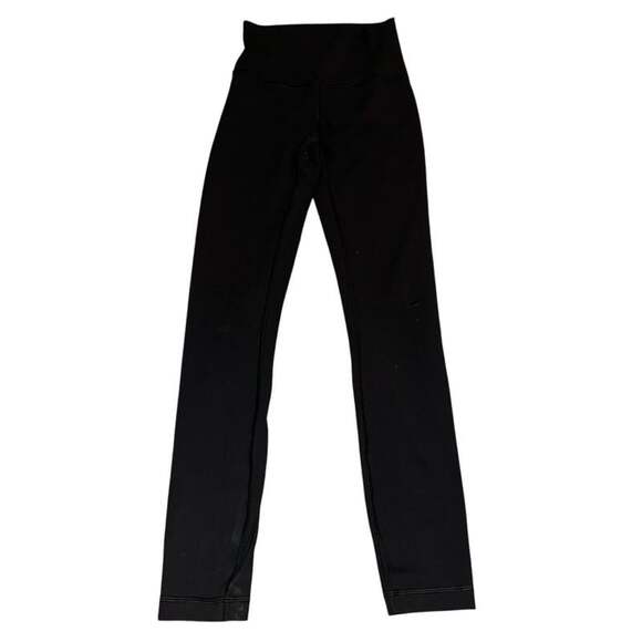 Lululemon Pants - Lululemon Vintage Flawed Athletic Wonder Under 7/8 Black Leggings Size 2